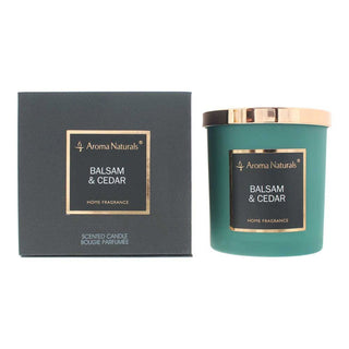 Aroma Naturals Balsamo E Cedro, Candela Profumata, 215 g