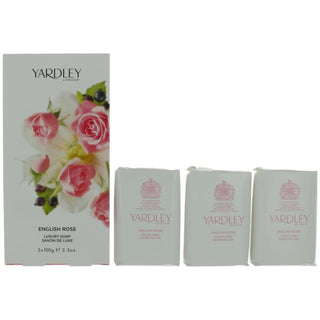 Set Trio Yardley Saponetta Profumata alla Rosa Inglese 100 g