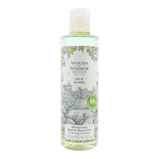 Woods of windsor Mughetto, gel doccia idratante, per tutti i tipi di pelle, 250 ml