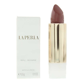 La perla Matte Silk, Matte, Rossetto crema, 111, Rosso ramato, ricarica, 3,5 g