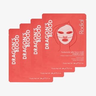 Rodial Sangue di Drago, Maschera Gel Idratante, Viso, 4 pz., 4 pz