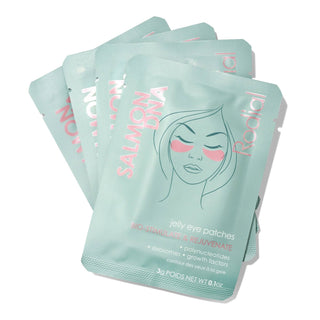 Rodial Patch per occhi in gelatina di salmone, schiarenti, patch per maschera sotto gli occhi, 4 pz
