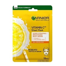 Garnier Skin Naturals Vitamin C Sheet Увлажняющая тканевая маска для осветления кожи с витамином С - 28,0 г