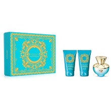 Versace Dylan Turquoise da donna scatola kit regalo EDT 50 ml, gel doccia 50 ml e gel corpo 50 ml 50 ml