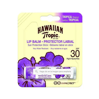 Balsamo labbra Hawaiian Tropic, stick solare con protezione SPF30, resistente all'acqua