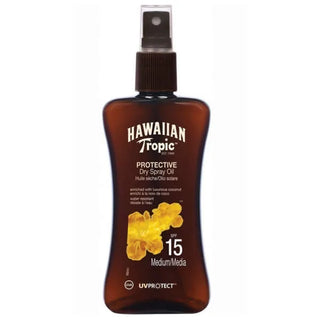 Hawaiian Tropic Olio Spray Secco Protettivo SPF15 Medio 200ml