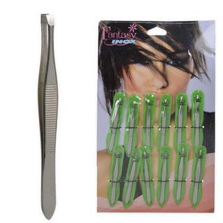 Pinzette Paolucci In Acciaio Inossidabile Nichelato In Una Custodia Da 12 Pezzi