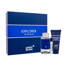 Mont Blanc Conjunto de presente Explorer Ultra Blue Edp 100 ml, Miniatura Edp 7,5 ml e Gel de banho 100 ml