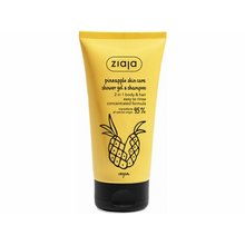 Ziaja Ananas duschgel och schampo för hudvård - 160 ml