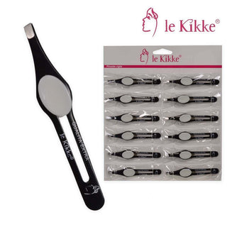Le kikke Pinzetta Ciglia Bianca/Nera — Pinzetta per ciglia