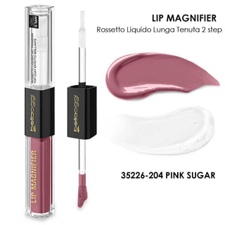 Bella Oggi Lip Magnifier Rossetto Duo Lunga Tenuta 16H Pink Sugar
