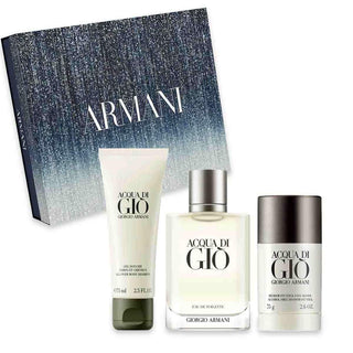 R Armani Acqua Di Gio H.Edt 100 Ml+Gel Doccia 75 Ml + Deo Stick 75 G