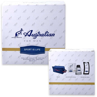 Australian Cofanetto Sport Is Life Edt 100 Ml + Gel Doccia 250 Ml + Beauty