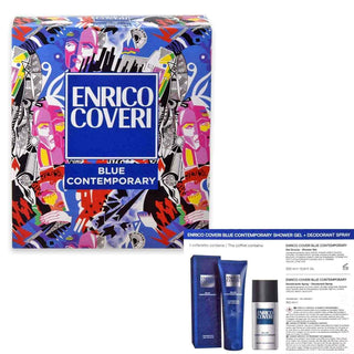 Enrico Coveri Cofanetto Blue Contemporary Gel Doccia 300 Ml + Deo 150 Ml