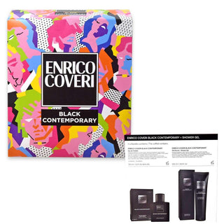 Enrico Coveri Cofanetto Black Contemporary Edt 100 Ml + Gel Doccia 300 Ml