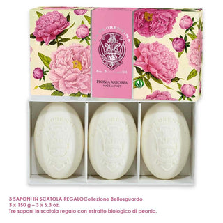 Set de Savons Florentina 3X150 Gr Peonia Arborea 