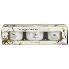 Yankee Candle 闪烁灯光玻璃蜡烛套装 - 37.0克
