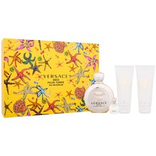 Versace Eros donna set regalo EDP 100 ml, gel doccia 100 ml, lozione per il corpo 100 ml e EDP in miniatura 5 ml