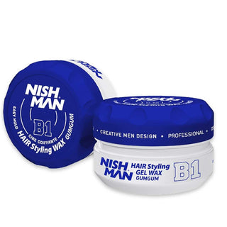 Nishman aqua gel wax b1 gumgum easy use & medium hold