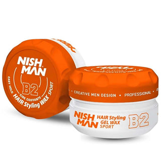 Nishman aqua gel wax b2 sport easy use & medium hold (?Ç l?k?t turuncu)