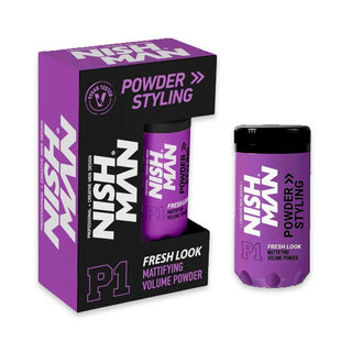 Nishman powder hair styling wax fresh look p1 20 gr
