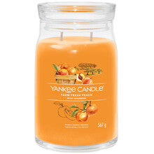 Yankee candle Vela de Fazenda Fresh Assinatura de Pêssego (Fazenda Fresh Pêssego) - 368g
