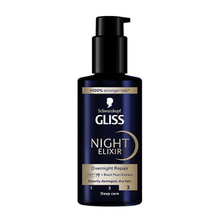 Schwarzkopf Gliss Night Elixir siero per capelli danneggiati 100 ml