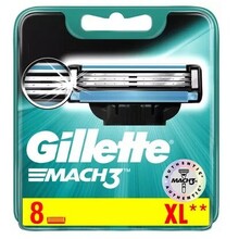 Gillette Mach3 - Testine di ricambio contenente 8 lame di ricambi