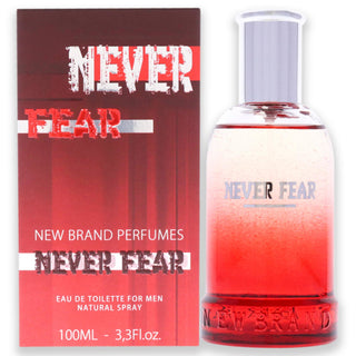New Brand Never Fear, eau de toilette, per uomo, 100 ml