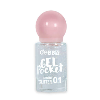 Debby smalto smalto gel pocket 01 glitter silver 4,5 ml
