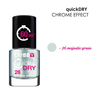 Debby smalto quick dry chrome 26 majestic green