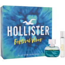 Hollister Festival Vibes para ele conjunto de presente EDT 50 ml e EDT 15 ml