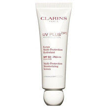 Clarins קרם לחות רב-תכליתי UV Plus נגד זיהום SPF 50 ורוד