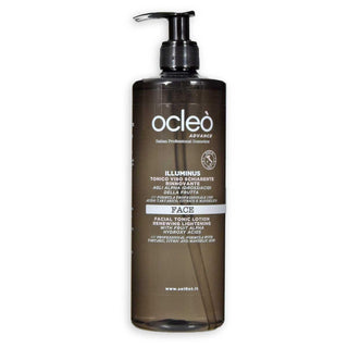 Ocleo tonico viso schiarente rinnovante agli alpha idrossiacidi della frutta ml 500