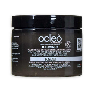Ocleo maschera schiarente anti macchia agli alpha idrossiacidi della frutta ml 500