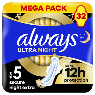 Always Assorbenti Ultra Extra Secure Night 32 pezzi — Assorbente