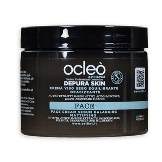 Ocleo crema viso sebo equilibrante - opacizzante ml 500