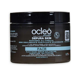 Ocleo maschera all argilla sebo equilibrante purificante opacizzante ml 500