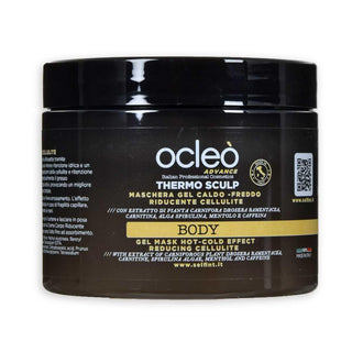 Ocleo maschera gel caldo - freddo riducente cellulite ml 500