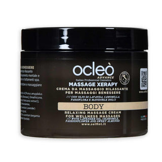 Ocleo crema da massaggio rilassante per massaggi benessere ml 500