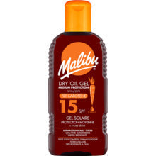 Malibu Gel Huile Sèche au Carotène - Gel Bronzant Waterproof au Carotène 200 ml SPF15 - 0 ml