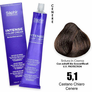 Saphir Intense crema colorante - 5.1 castano chiaro cenere