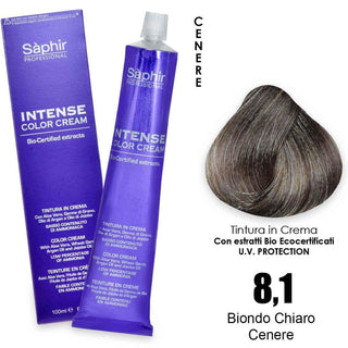 Saphir Intense crema colorante - 8.1 biondo chiaro cenere