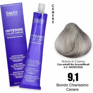 Saphir Intense crema colorante - 9.1 biondo chiarissimo cenere