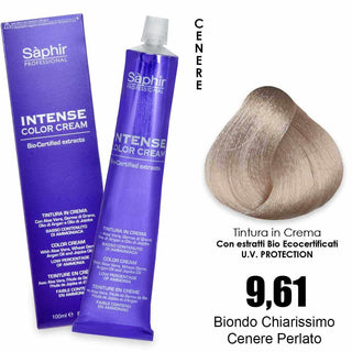 Saphir Intense crema colorante - 9.61 biondo chiarissimo cenre perlato