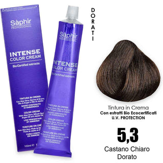 Saphir Intense crema colorante - 5.3 castano chiaro dorato
