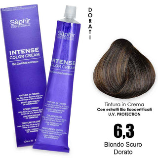 Saphir Intense crema colorante - 6.3 biondo scuro dorato