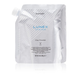 Kemon Lunex System Clay Powder Lightener, schiarente, polvere ossidante per capelli, 2 pz, 400 g