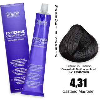 Saphir Intense crema colorante - 4.31 castano marrone