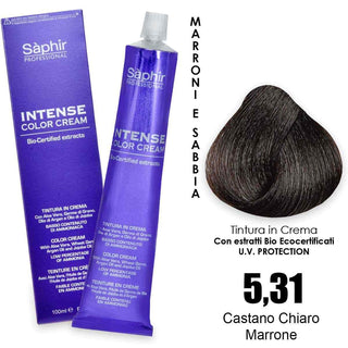 Saphir Intense crema colorante - 5.31 castano chiaro marrone